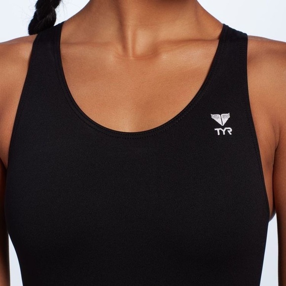 TYR Sport Women's Solid Maxback Swim Suit - Picture 4 of 8